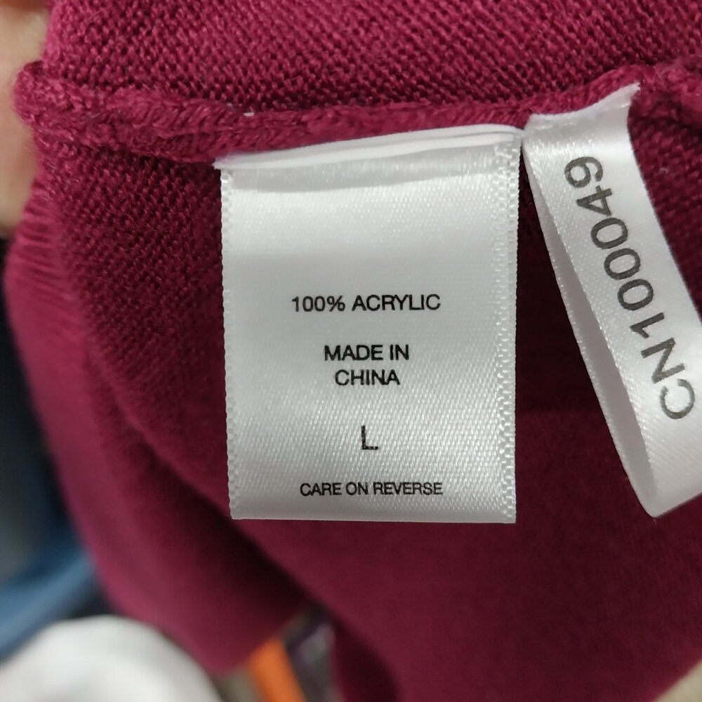 3434 Size Large Upcycled New York and Co. Two Toned Sweater - Picture 6 of 6